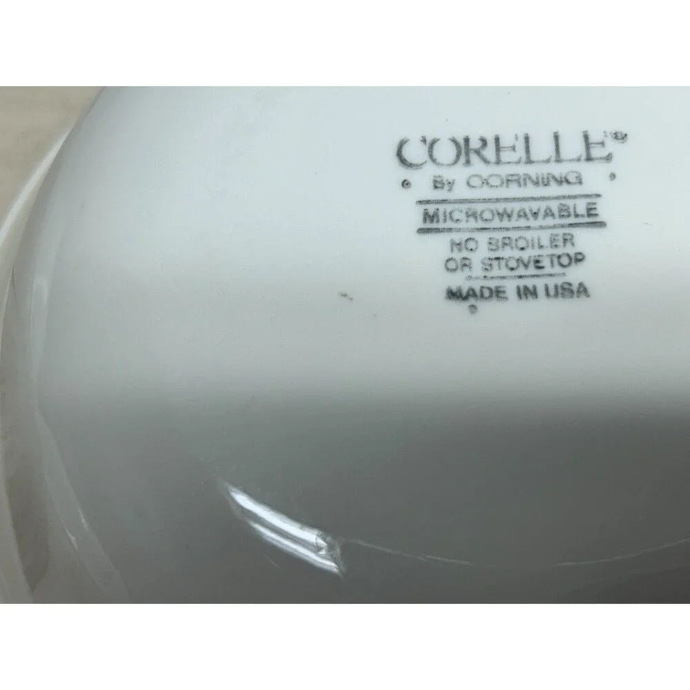 Vtg Corelle Forever Yours Vitrelle Glass 6 1/4 Cereal Soup Salad Bowls Set Of 4